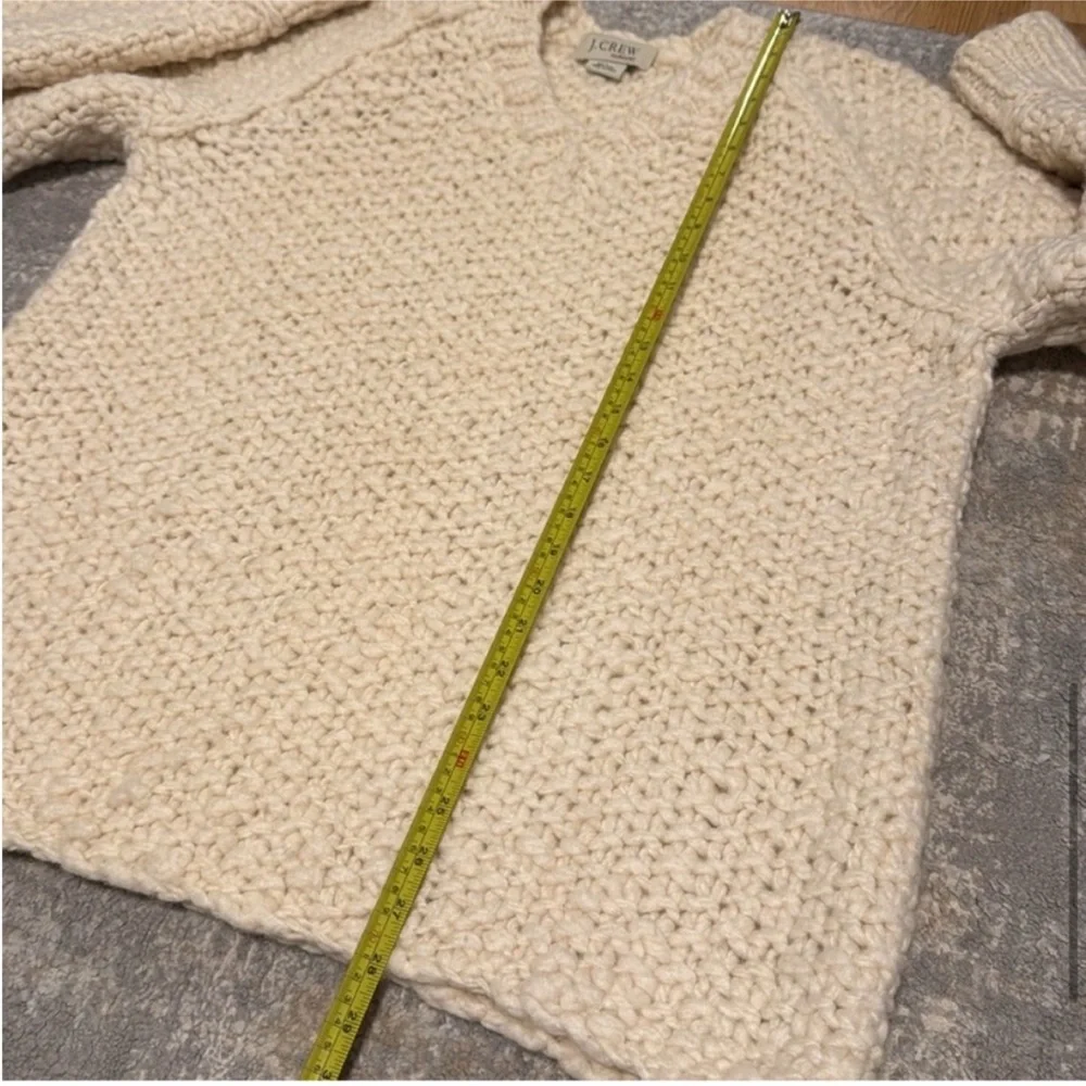 NWT J. Crew 100% Wool Handknit Fisherman Sweater - Picture 12 of 13